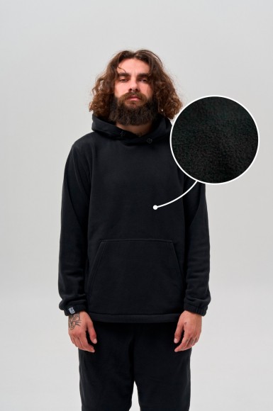 Hoodie Urban Planet Ovr Polar P Blk