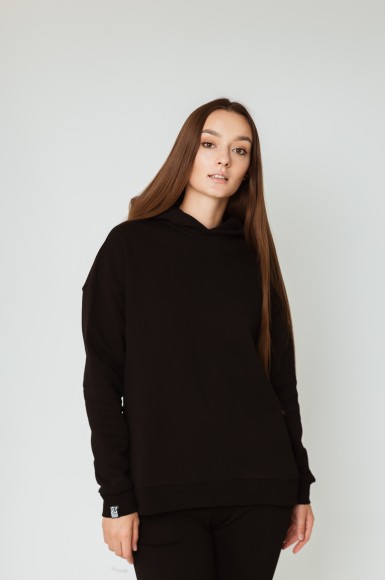 Худі жіноче утеплене Ovr Black