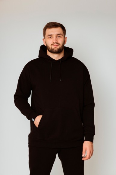 Худі чоловіче утеплене Urban Planet Blk