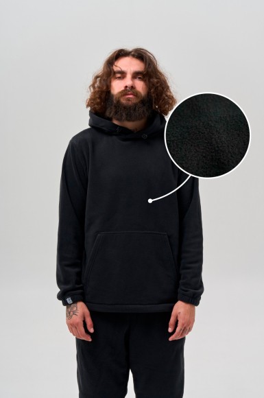 Hoodie Urban Planet Ovr Polar P Blk
