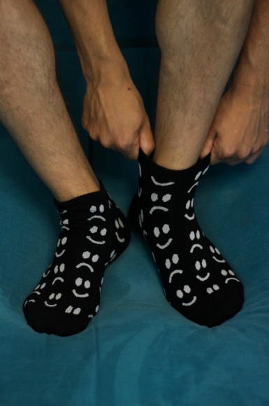 Шкарпетки короткі Urban Planet Журбинка Blk