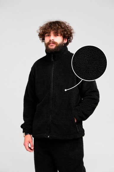 Hoodie Urban Planet Double Fo Blk