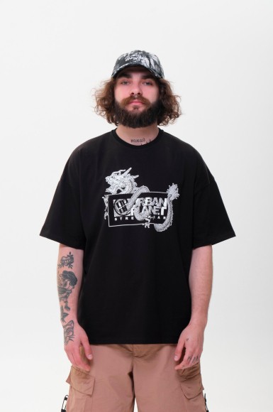 Men’s T-shirt Urban Planet Ovr Dgn Blk