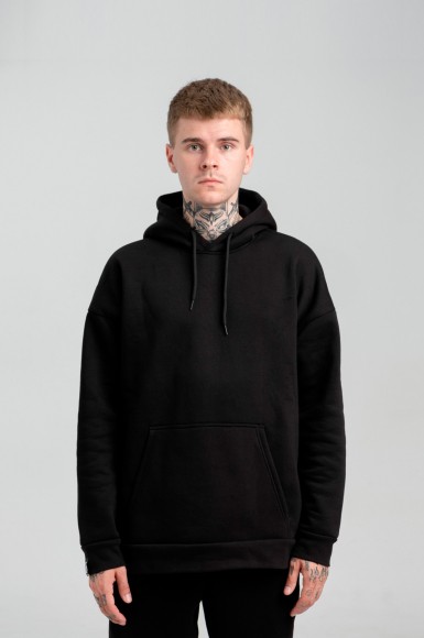 Warm men's hoodie Urban Planet Ovr Blk