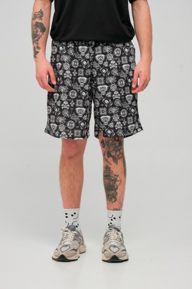 Shorts Urban Planet Mesh Tat Bw