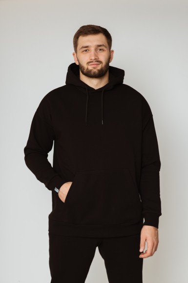 Худі чоловіче утеплене Urban Planet Blk