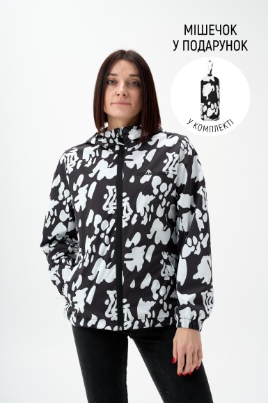 Вітровка жіноча Urban Planet R7 Stains Bw