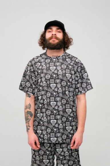 Men’s T-shirt Urban Planet Ovr Mesh Tat Bw