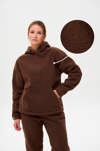 Woman’s hoodie Urban Planet Double Brwn W