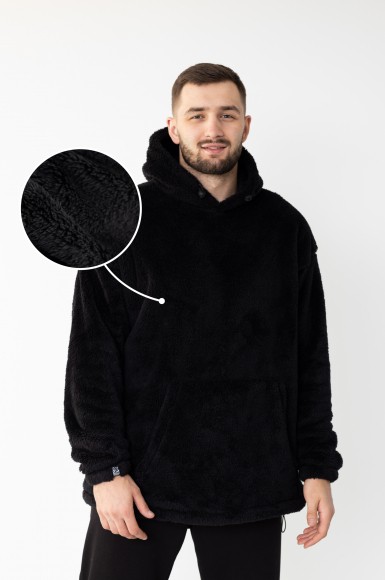 Худі чоловіче Urban Planet Fleece Blk