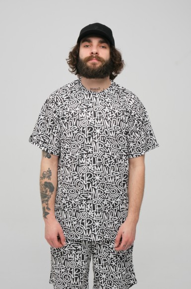 Футболка чоловіча Urban Planet Ovr Mesh Lets Bw