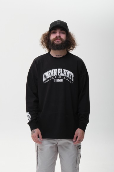 Longsleeve Urban Planet Ovr Sporty Blk