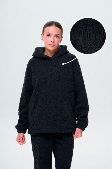Women's hoodie Urban Planet Lab Wh Blk