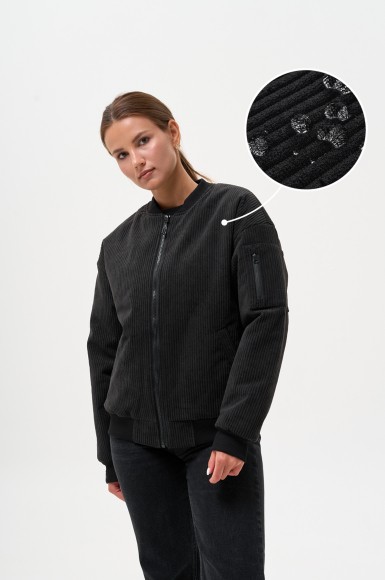 Бомбер жіночий вельвет Urban Planet Bomb Woc Blk