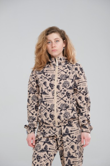 Woman’s hoodie Urban Planet So Life Tan