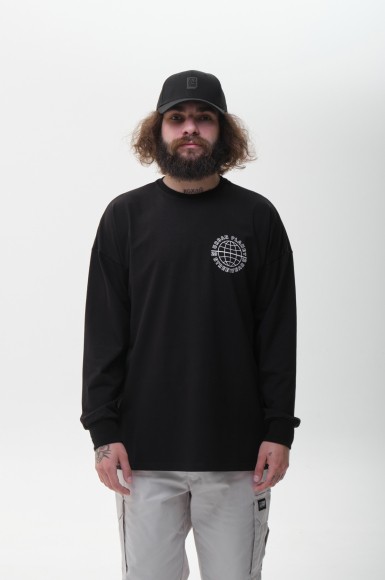 Лонгслів Urban Planet Ovr Pla Blk