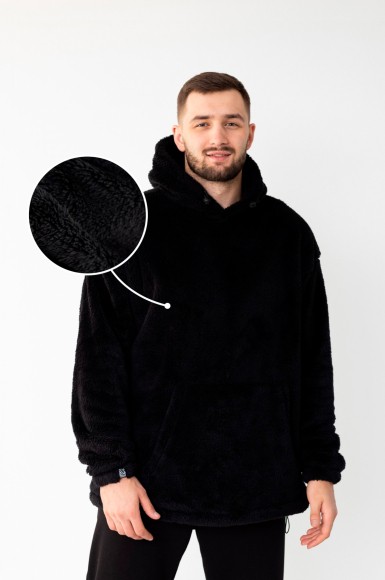 Худі чоловіче Urban Planet Fleece Blk