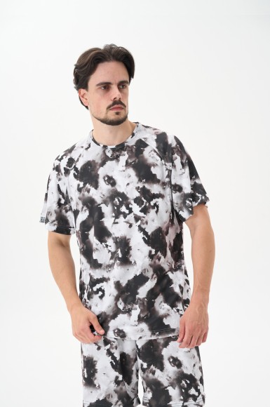 Men’s T-shirt Urban Planet Ovr Mesh Ink Tie