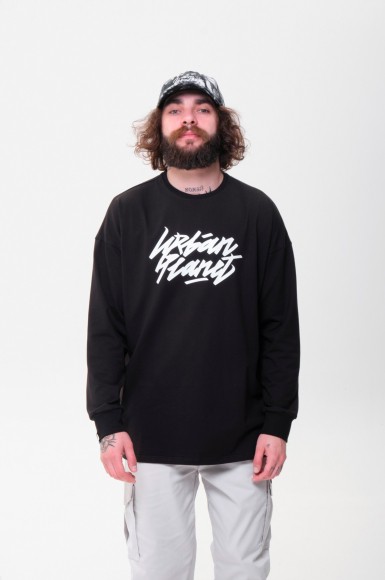 Лонгслів чоловічий Urban Planet Ovr Tag Blk