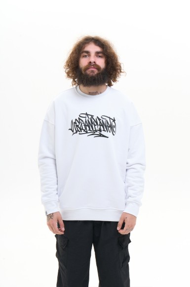 Men’s sweatshirt Urban Planet Ovr Fifteen Wht